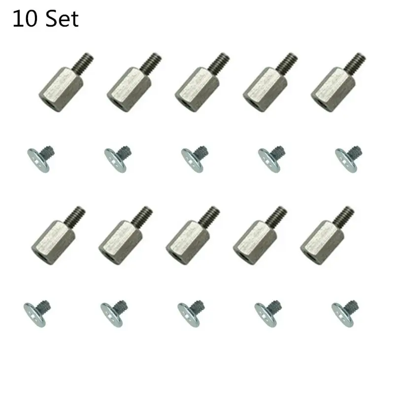 

10 Set Hand Mounting Kits Stand Off Screw Hex Nut for A-SUS M.2 SSD Motherboard