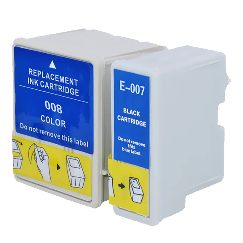T007 T008 чернила для картриджа совместимый T 007 008 Epson Stylus Photo 900 1270 1280 1290 1290S картриджи