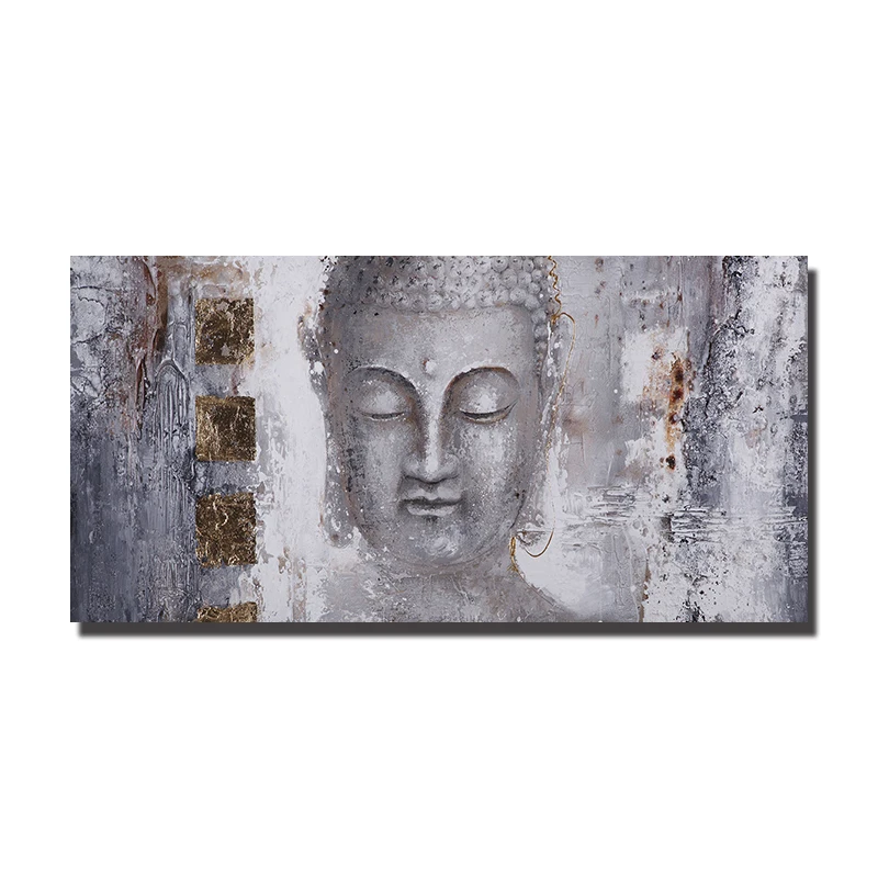 OUCAG мирная Будда State Art Картина Печать религиозная культура водонепроницаемый