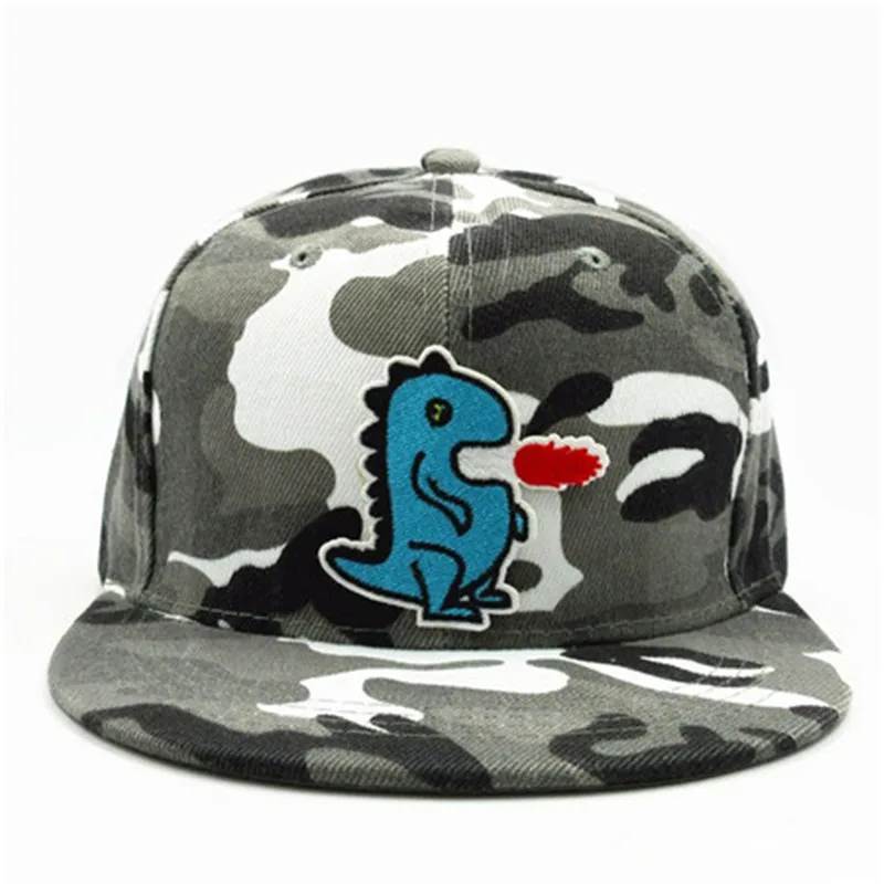 

Бейсболка с вышивкой в виде мультяшного динозавра, Кепка в стиле хип-хоп, регулируемые Снэпбэк кепки для мужчин и женщин, 354