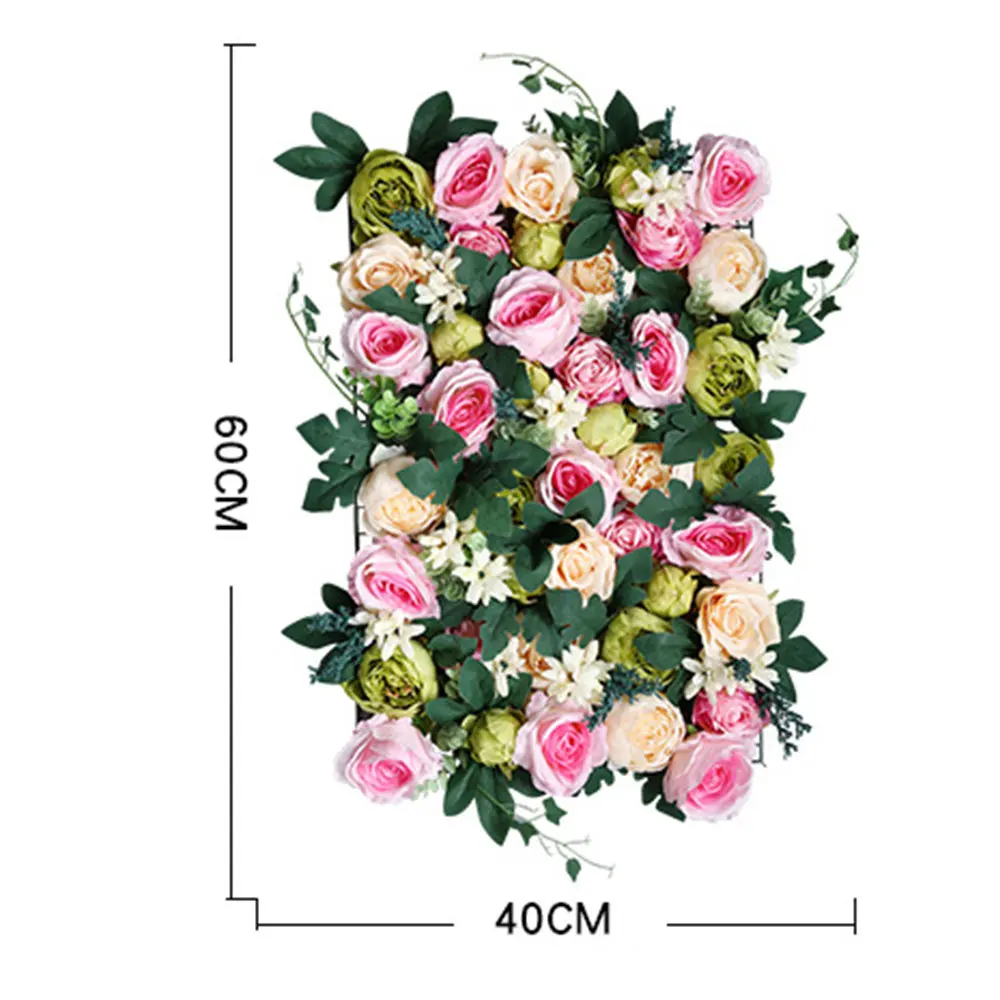 

Artificial Flower Wall Decoration Road Lead Hydrangea Peony Rose Flower Mat Wedding Arch Pavilion Corners Decor Floral