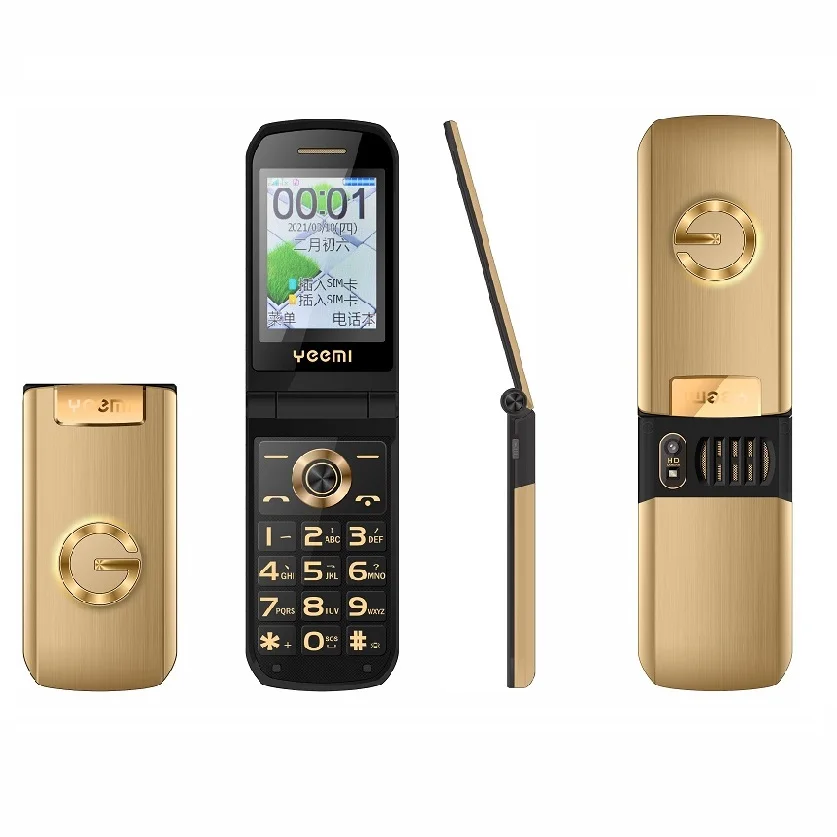 Téléphone portable Slim à écran tactile  clé russe  SOS  vitesse d'appel  torche vocale magique