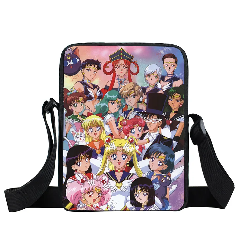 xkbmsn14 Аниме Сейлор Мун сумка-мессенджер SailorMoon Кристалл девушки мини-сумка на плечо женские сумки на каждый день Детские Школьные сумки Дети крест книжная сумка - Цвет: xkbmsn14