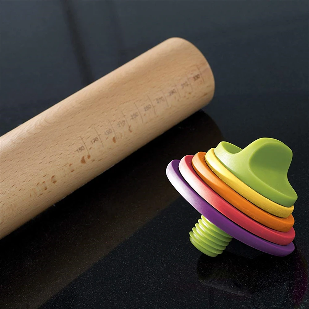 Роликовый штифт с толстыми кольцами для инструментов выпечки регулируемый