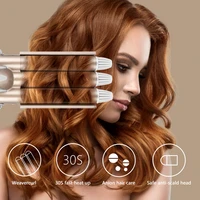 triple barrel hair curling iron ceramic curling pincers for curls salon professional hair styling tool curling iron hair curler