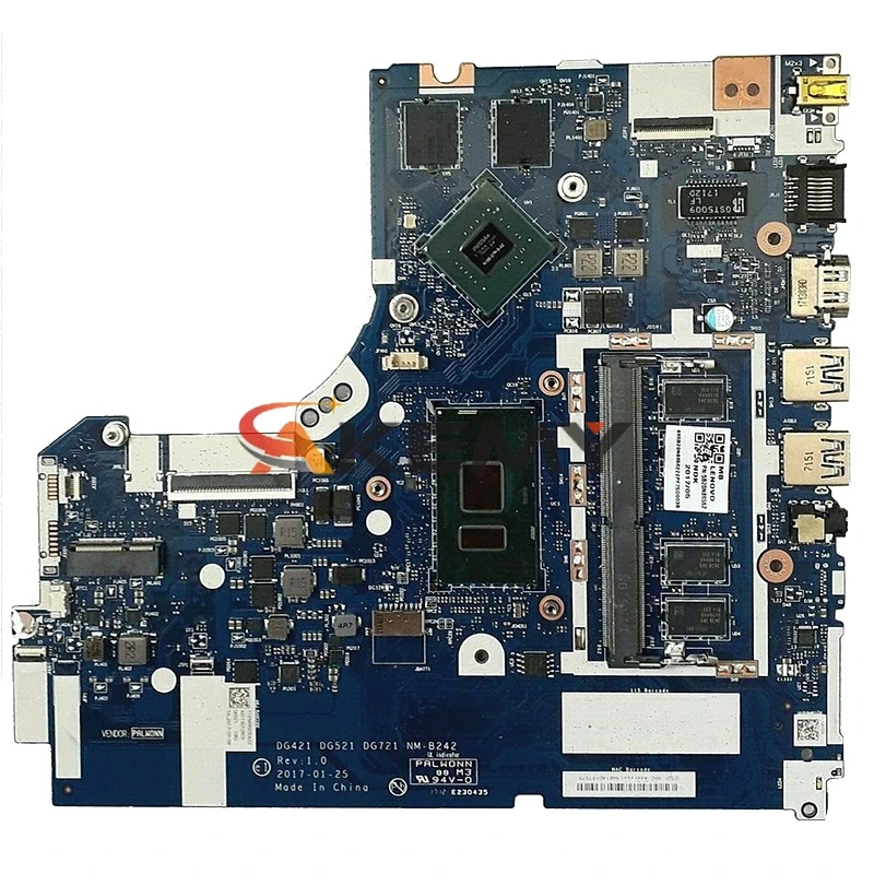 NM B243 Laptop motherboard for Lenovo Ideapad 320 17IKB original mainboard 4GB RAM I5 7200U GT940MX/920MX|Материнские платы| |