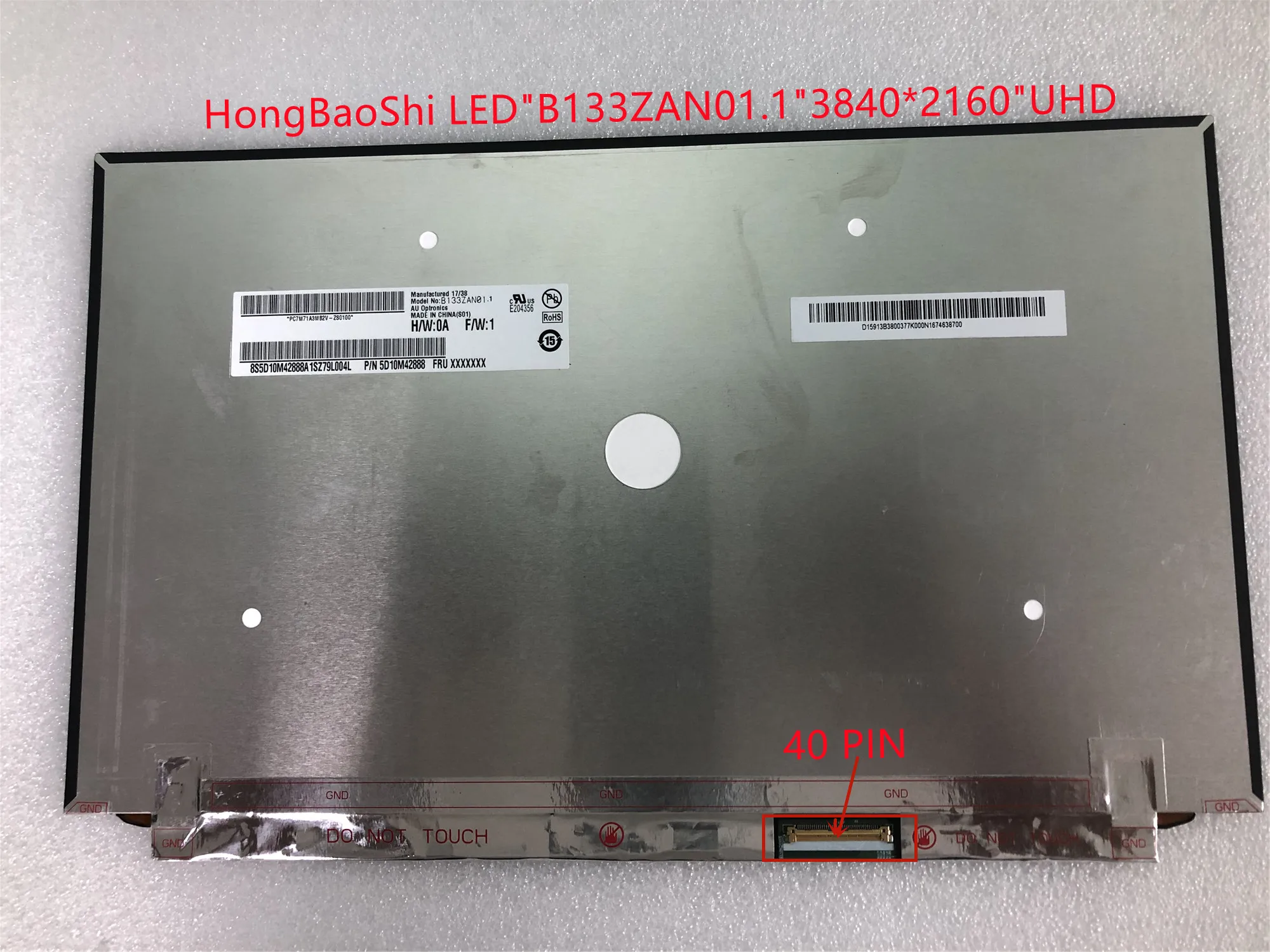 ЖК-экран для ноутбука B133ZAN01.1 подходит B133ZAN01.0 B133ZAN02.0 B133ZAN02.1 4K IPS 3840*2160 | Компьютеры и