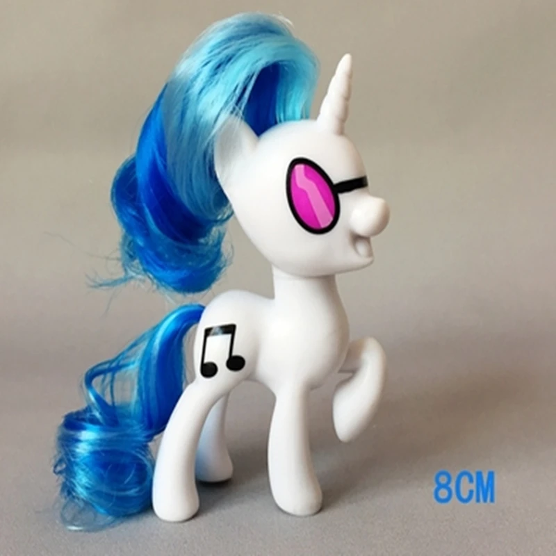 8 см Pet Little Horse G4 Dj Pon3 ПВХ кукла детские игрушки|Персонажи мультфильмов и кино| |