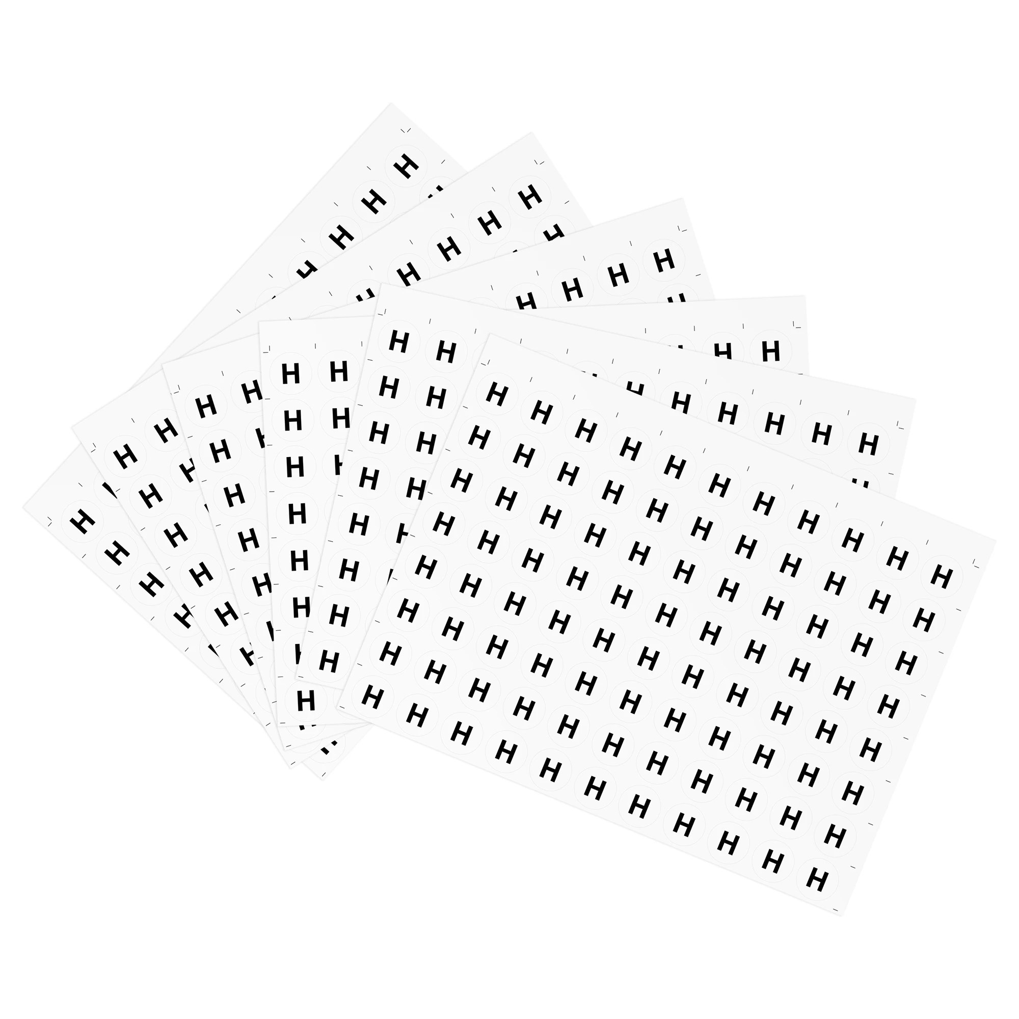 

Наклейки с круглыми буквами Uxcell, диаметром 25 мм, с буквой H, самоцвет, белый, 500 шт.