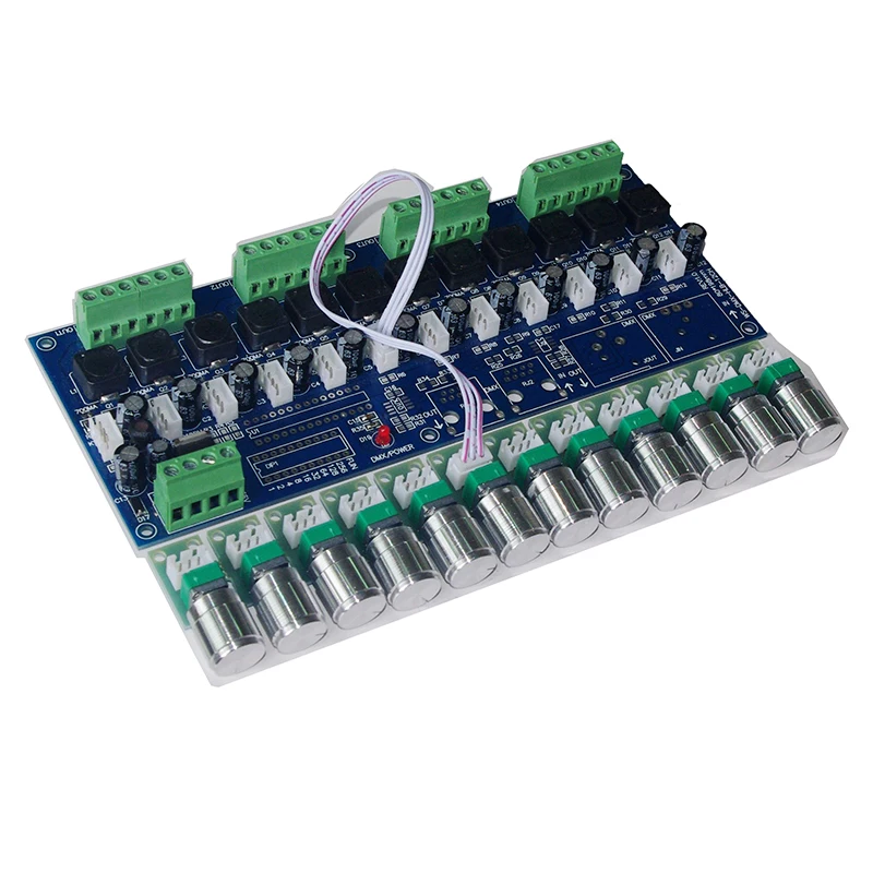 12-канальный DMX512 декодер DC5V-36V 350MA/700MA * 12CH постоянного тока RGB светодиодный пульт