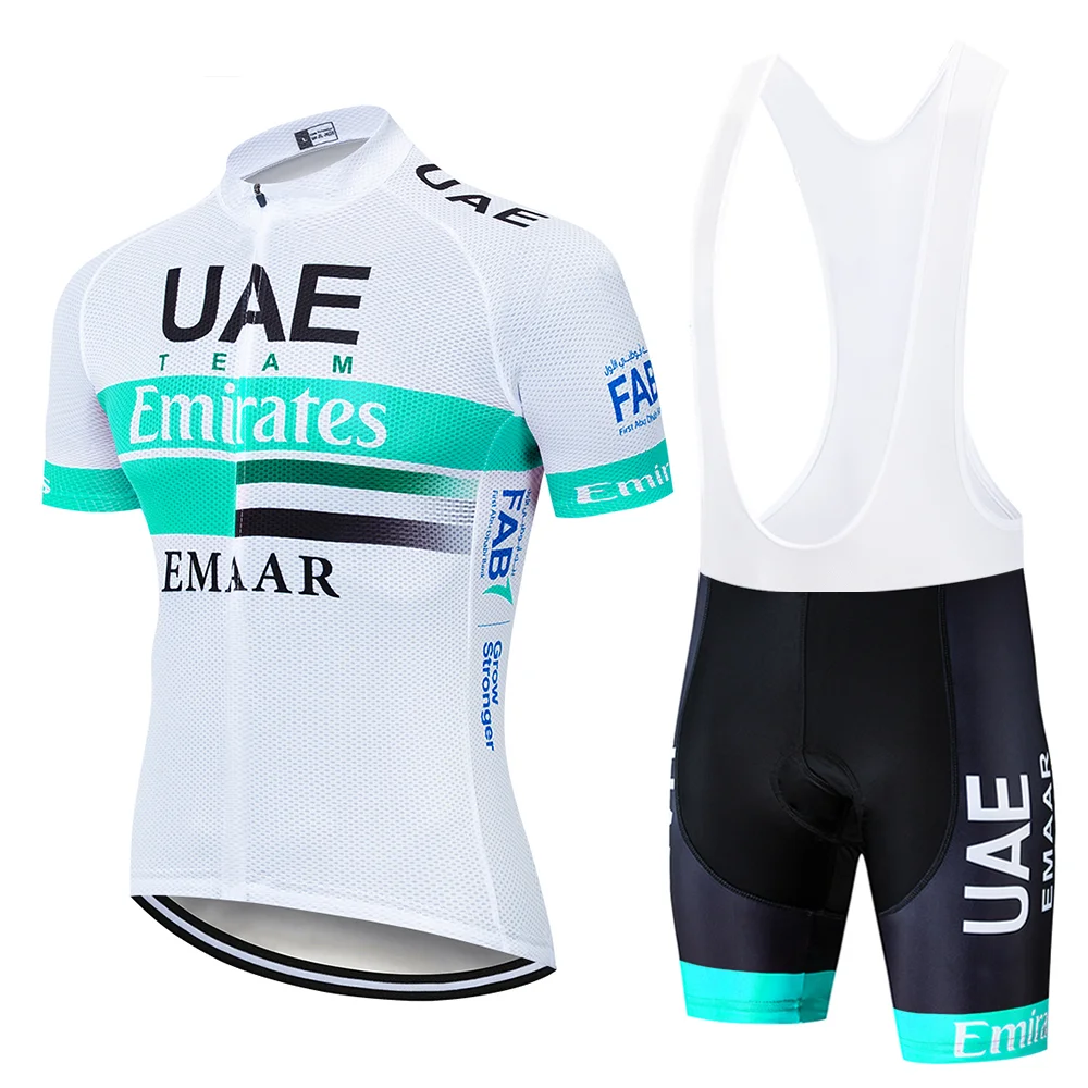 Cycling suit Команда ОАЭ PRO Велоспорт Джерси 9D гель велосипед шорты Костюм MTB Ropa Ciclismo мужские летние велосипедный майон culotte одежда - Цвет: Cycling suit