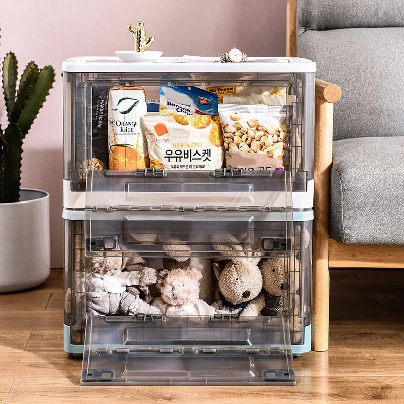 Transparent Storage Box Solid And Durable Foldable Plastic New Boxes With Wheels For Home Use 2020 | Дом и сад