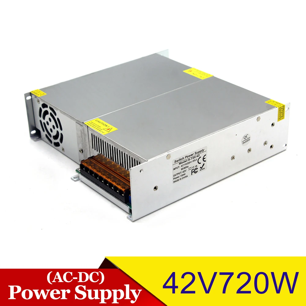 Стабильное качество импульсный источник питания 42V 17.1A 720W Регулируемый для