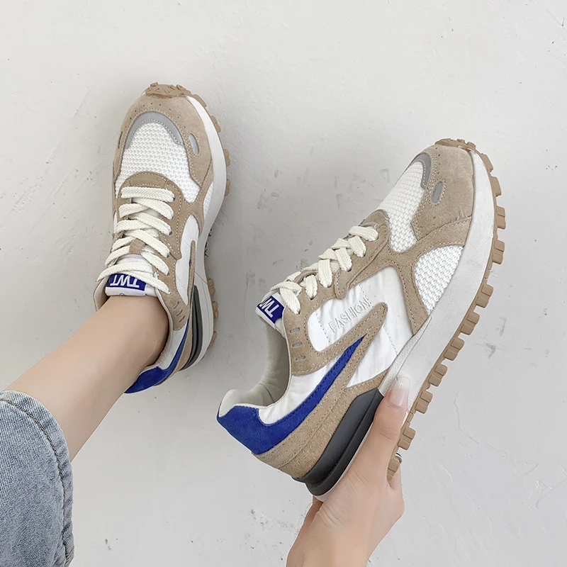 

2020 Autumn Women Chunky Sneakers Fashion Brand Casual Shoes Sport Vulcanized Shoes Woman Luxury Designers Platform Trainers