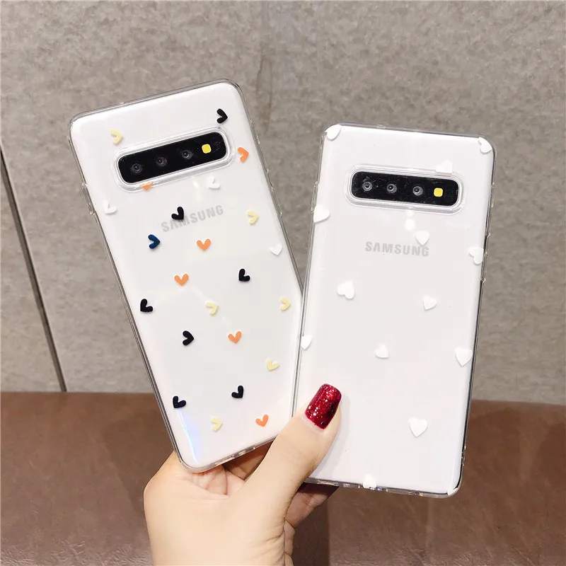 COOLY прозрачный мультяшный чехол для samsung Galaxy Note 10 Plus S10 S10e задняя крышка на A7 2018 A6 J4 +