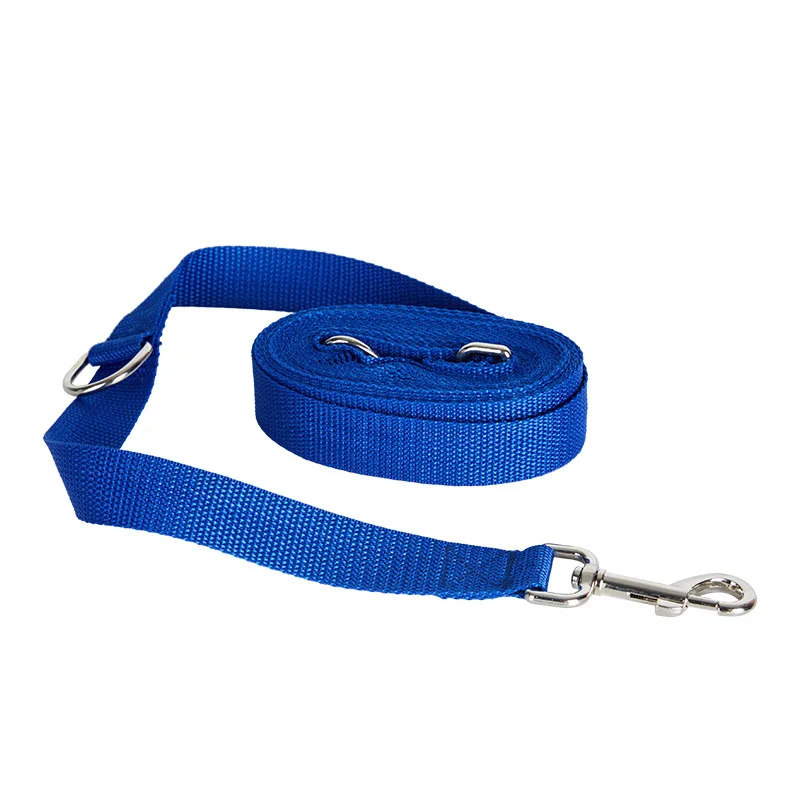 Pet Supplies Dog Leash Double Hook Traction Rope Running Belt Rope Adjustable Waist Imitation Nylon Leash Stainless Steel Hook