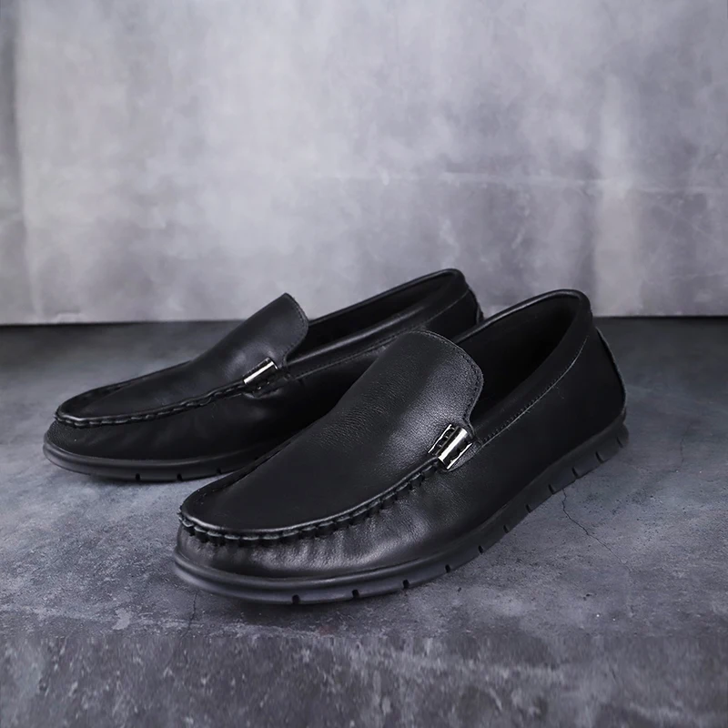 

Shoes Men Loafers Leather Moccasin Style Footwear Slip On Flat Driving Boat Shoes Classical Male Gommino Zapatos 38-47 %9970
