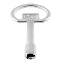 multi function large zinc alloy plumber key wrench triangle wrench for electric control cabinet tap water valve elevator