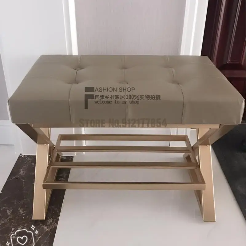 Скандинавский креативный стул для смены обуви тканевый магазина одежды дивана