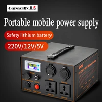 12v original lithium battery pack solar recharge power 220v 500w inverter ac output for mobile camping backpacks outdoor