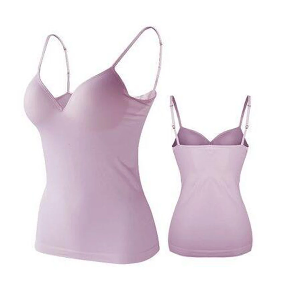 Женская кофта со встроенной полкой бюстгальтер Регулируемый жилет на бретелях