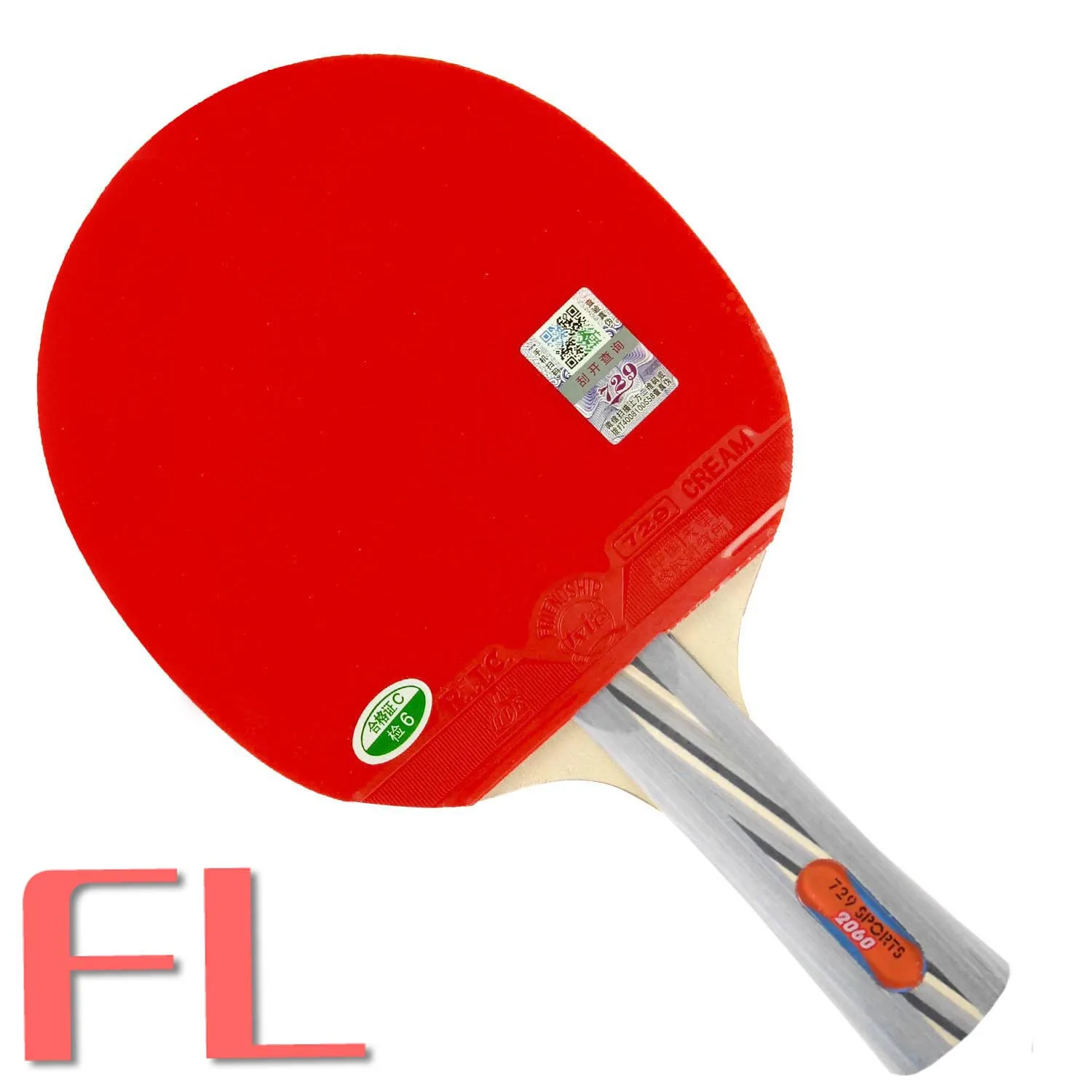 FL RITC 729 Дружба 2060# Pips-In ракетка для настольного тенниса с чехол для PingPong Shakehand длинная ручка FL - Цвет: FL