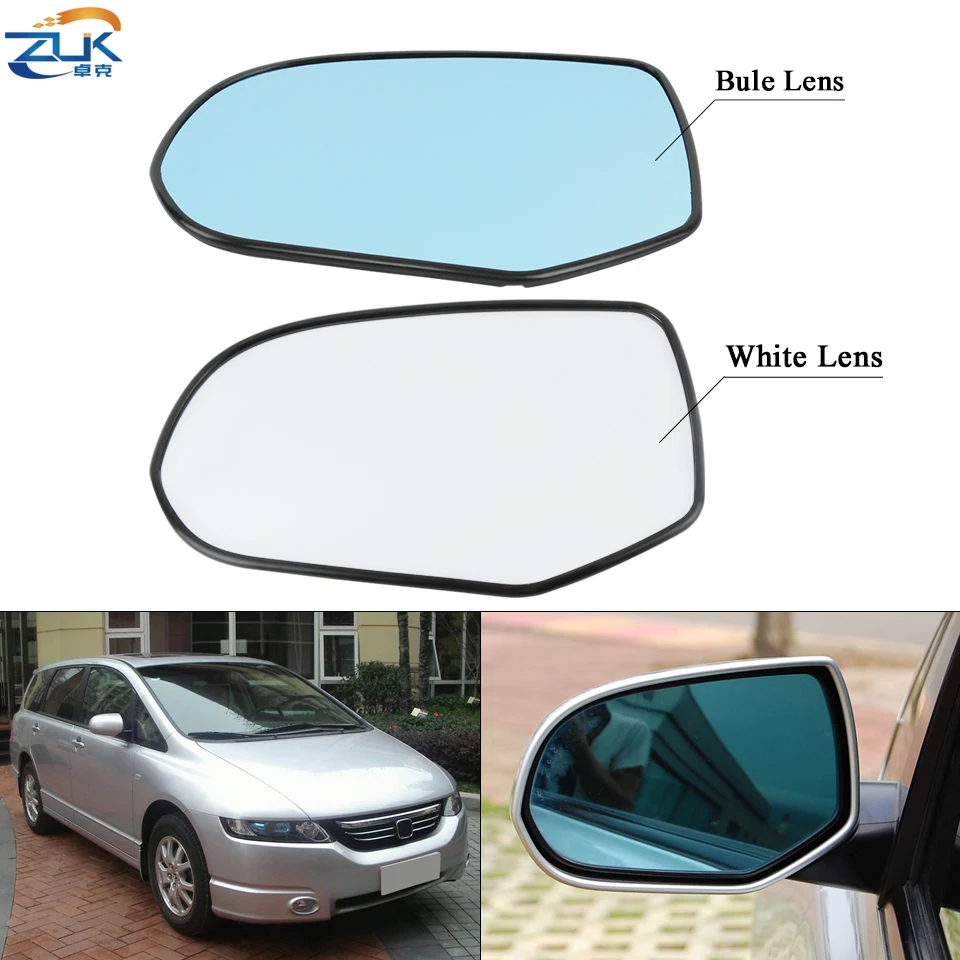 

ZUK синий белый Тип с подогревом внешнее боковое зеркало заднего вида стеклянные линзы для HONDA ODYSSEY RB1 2005 2006 2007 2008 азиатская модель
