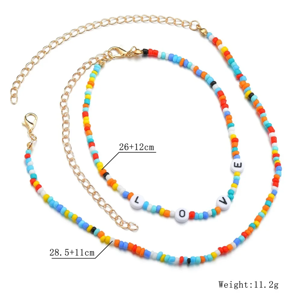 Женское Ожерелье-чокер с бусинами радужного цвета | Украшения и аксессуары