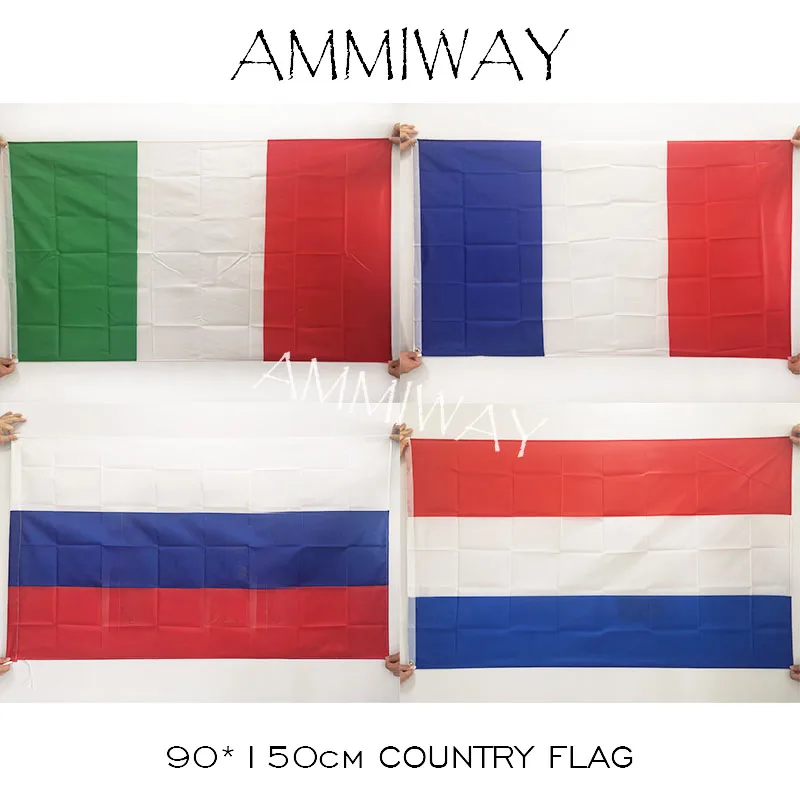 AMMIWAY 90*150 см 3x5 футов Италия Франция Французские национальные флаги и баннеры