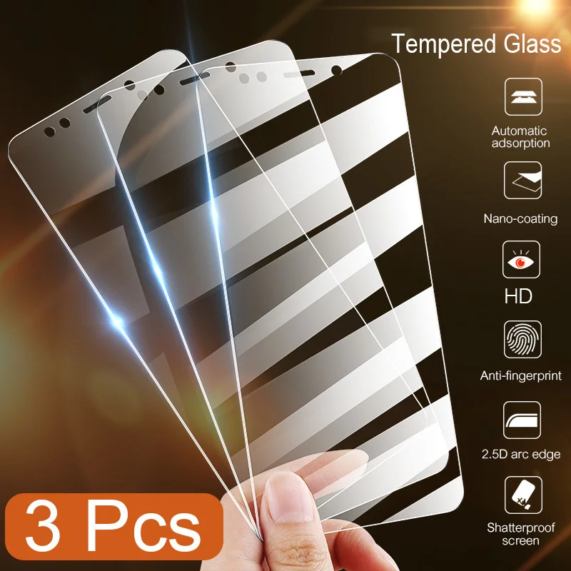

3Pcs Cover Tempered Glass For Xiaomi Redmi Note 7 6 5 8 Pro 5A 6A F1 Screen Protector For Redmi 5 Plus 6A Protective Glass Film
