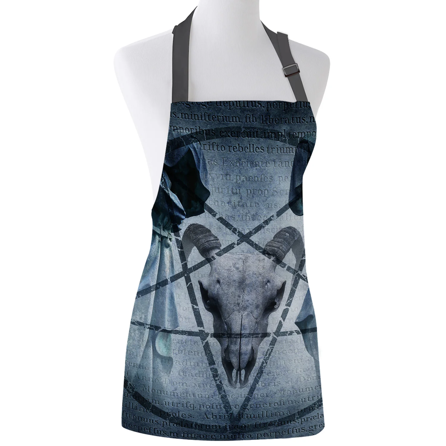 

Кухонный Фартук Baphomet, регулируемый нагрудник для барбекю с изображением злых овец, фартуки из парусины для женщин, для приготовления пищи, д...