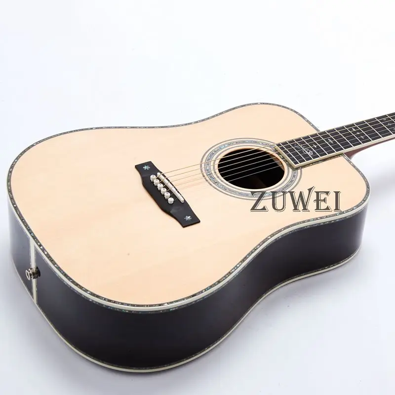 Высокое качество Полный Акустическая гитара из массива D45 Стиль