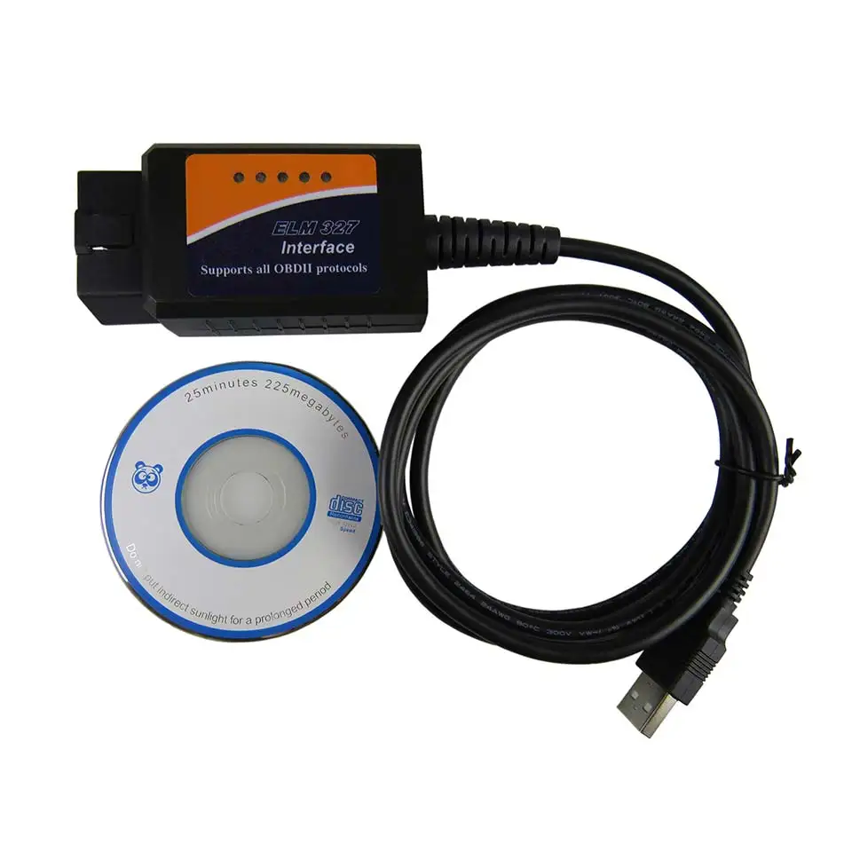 ELM327 USB V1.5 ODB2 Автомобильный диагностический интерфейс сканер FT232RL чип ELM 327 в 1 5 OBDII