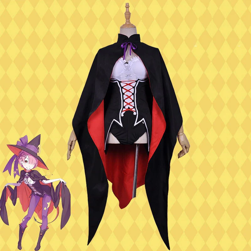 Женский костюм для косплея аниме Re: жизнь в другом мире от нуля Рем и Рам