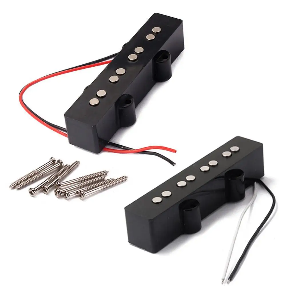 

Replacement Pickup 2Pcs 4 String Jazz JB Bass Guitar Neck Bridge Humbucker Parts