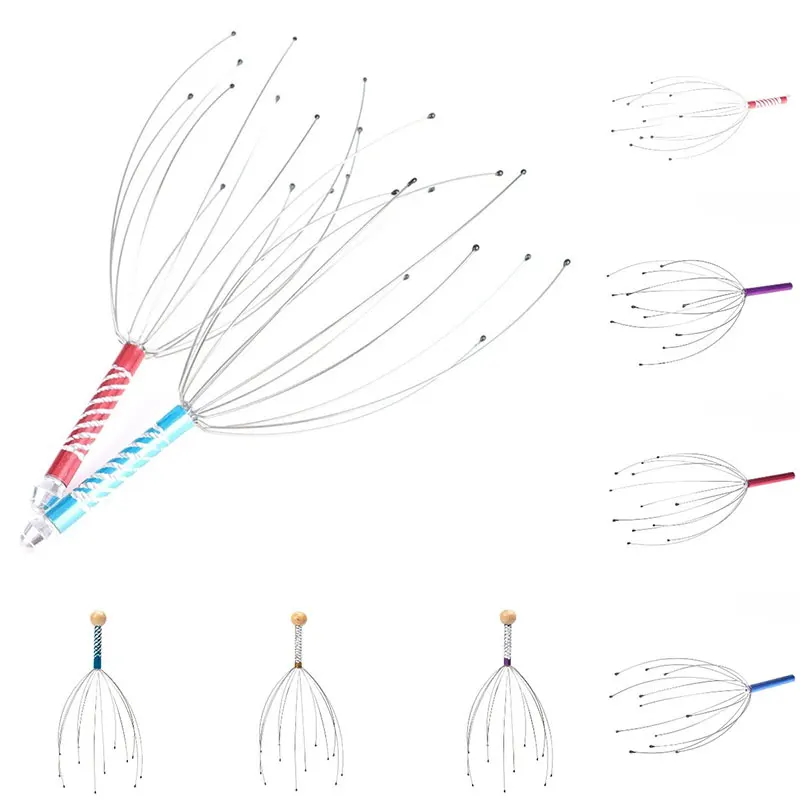 

Расслабляющий массажер для головы, осьминог, кожа головы, расслабление, спа, заживление головной боли, массаж с когтями шеи, Снятие напряжен...