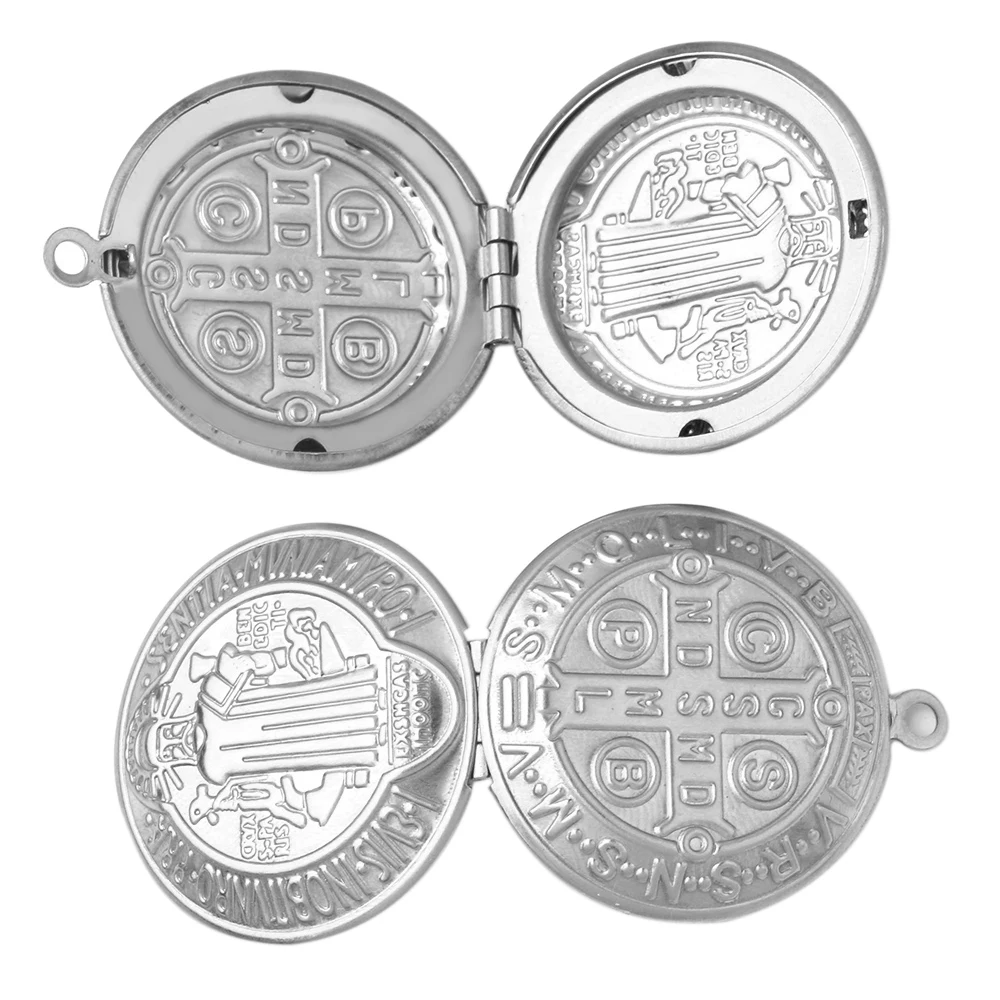 2pcs/lot Stainless Steel Round 30x35mm Pendant Necklace Women DIY Jewelry Accessories Cute Photo Box Wholesale | Украшения и