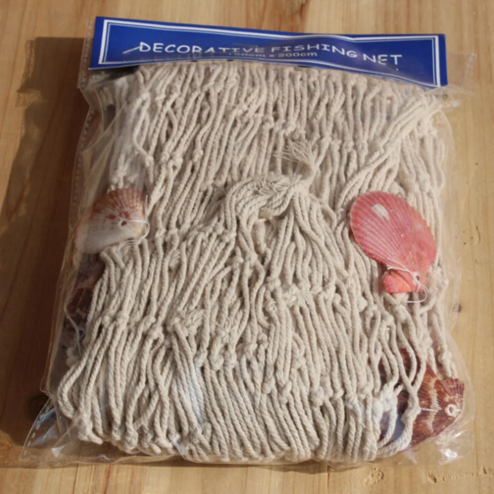 150*200 см сеть из хлопковой нити ручной работы декоративные рыболовные сети