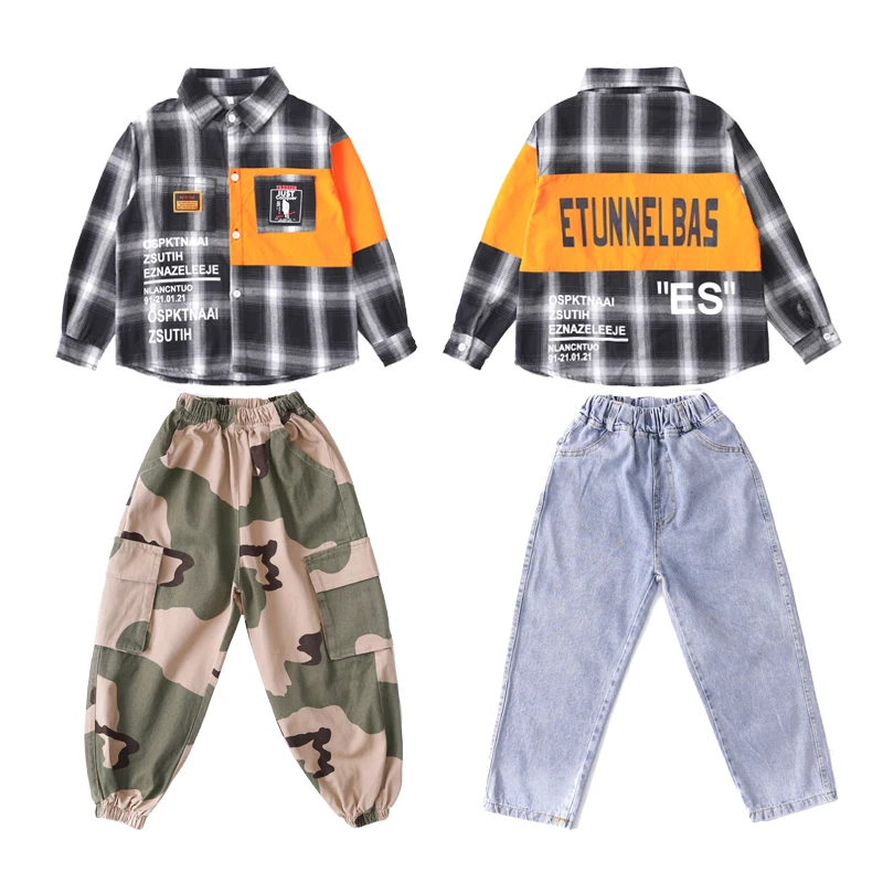 Детская яркая куртка для Бальных комнат камуфляжные брюки танцевальная одежда