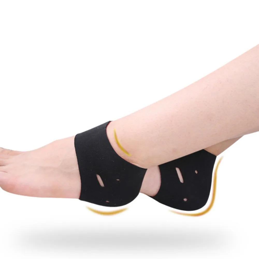 

1pc Black Sports Heel Socks Cracked Dry Foot Skin Care Protectors Ankle Sleeve Compression Anti-sprain Ankle Support Socks