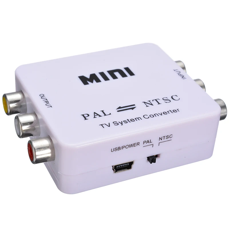 Двухсторонний ТВ конвертер Mini PAL NTSC переключатель в композитные