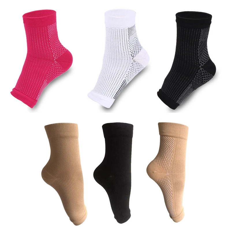 

1 Pair of Anti-fatigue Compression Foot Covers, Ankle Supportrunning, Cycling, Basketball Sports Socksoutdoor Men's Ankle Socks