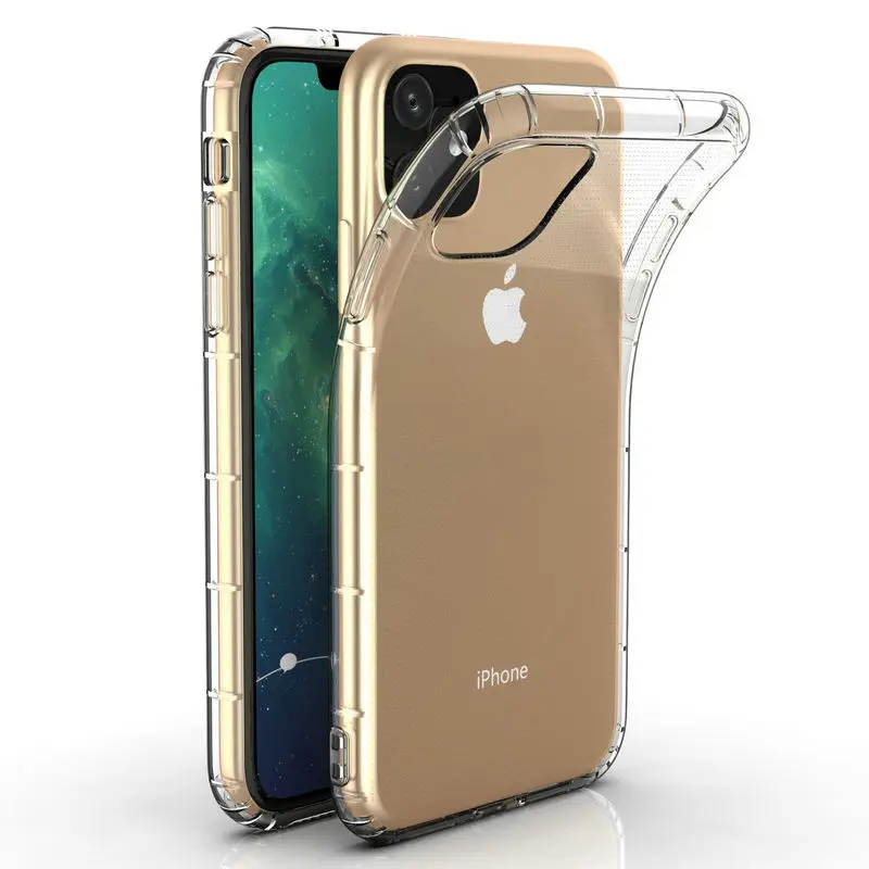 100 шт./лот для iPhone 12 Mini SE 2020 прозрачная Противоударная воздушная Подушка Мягкий
