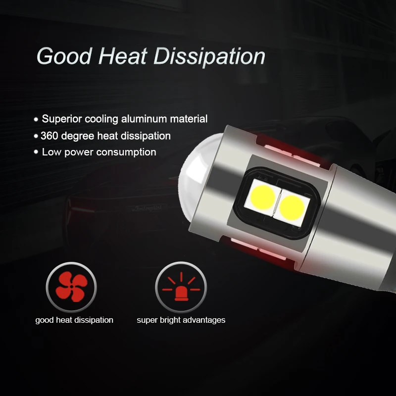 Светодиодная лампа ANMINGPU T10 W5W 2 шт. 6000K 3030SMD 194 168 светодиодный светильник для салона