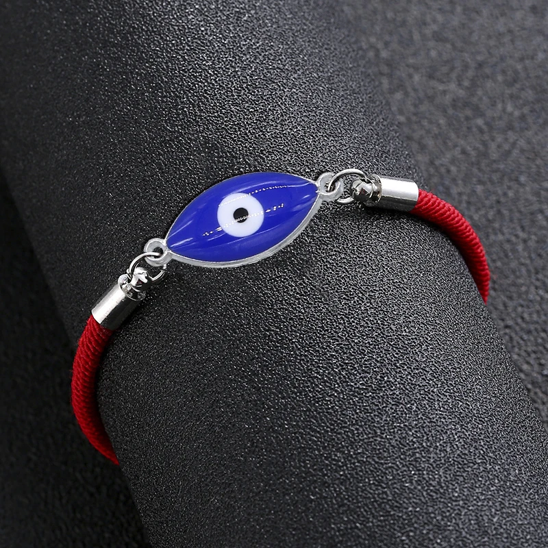 Классический разнообразный турецкий женский браслет на удачу от сглаза красная