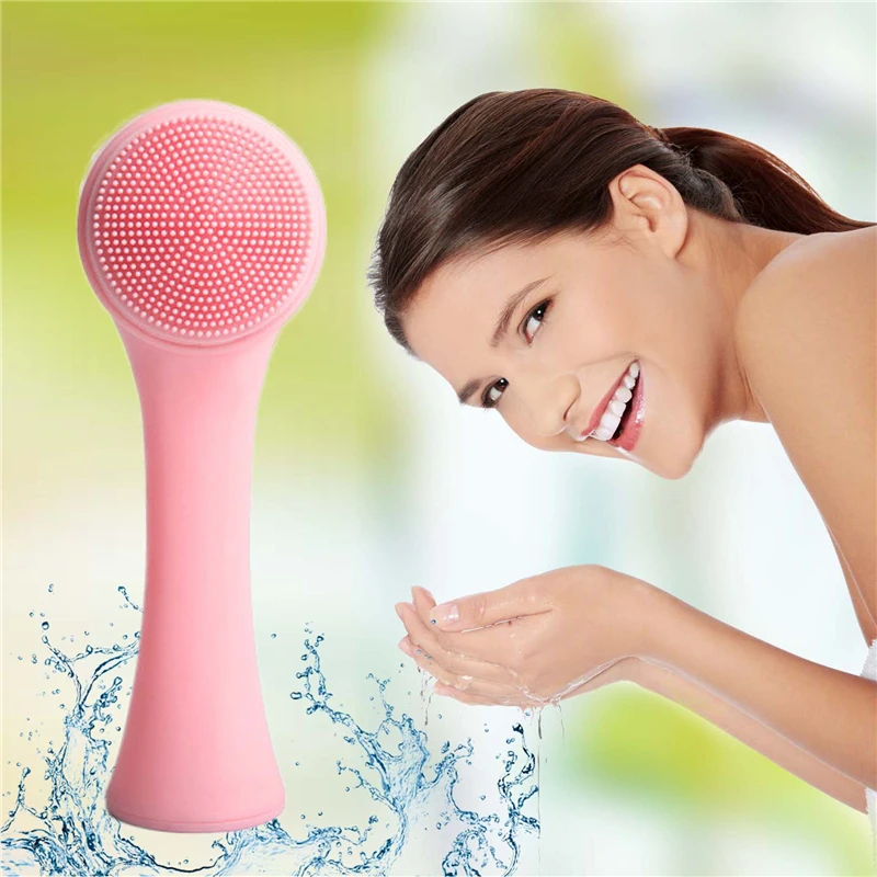 Супермягкие двусторонние силиконовые 3D щетки для чистки лица массажные мытья