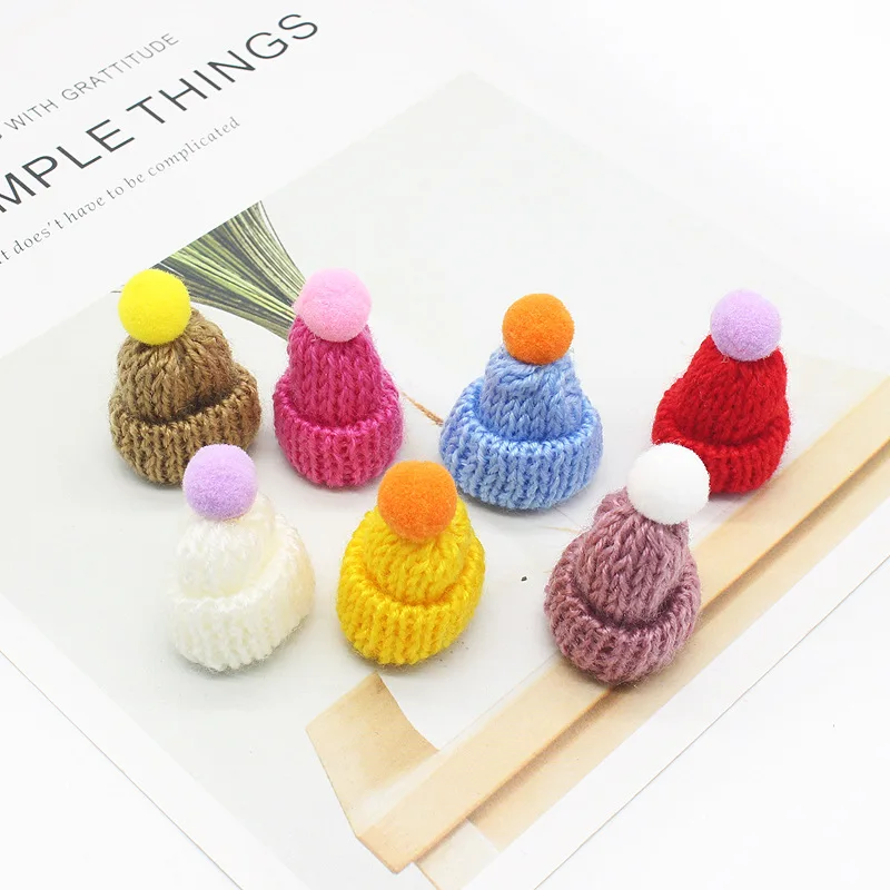 20 шт. Творческие аксессуары для одежды сделай сам миниатюрные плюшевые шапки