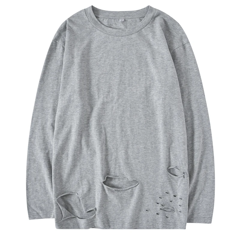 Лето 2020 женская уличная свободная футболка с длинным рукавом для мужчин Польша