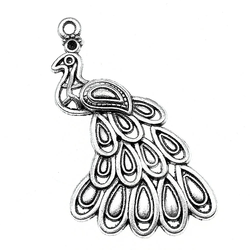 Fashion Peacock Phoenix Charm Pendants Diy Jewelry For Necklace Bracelet Craft Findings | Charms