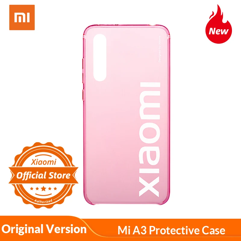 Оригинальный противоударный чехол для Xiaomi Mi A3 флуоресцентная прозрачная задняя
